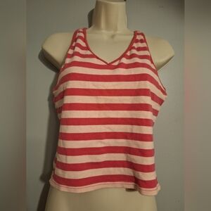 Rue21 Pink and Lite Pink Striped Tank Top